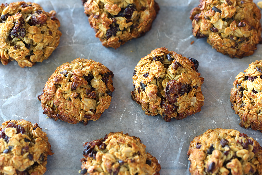 In the Kitchen Oatmeal Cherry Cacao Nib Cookies Bella Viva Orchards